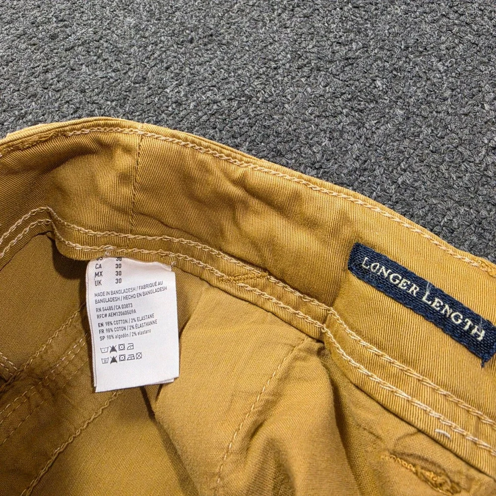 Y2k American Eagle Cargo Shorts Mens 30 Tan Extreme Flex Longer Length Utility